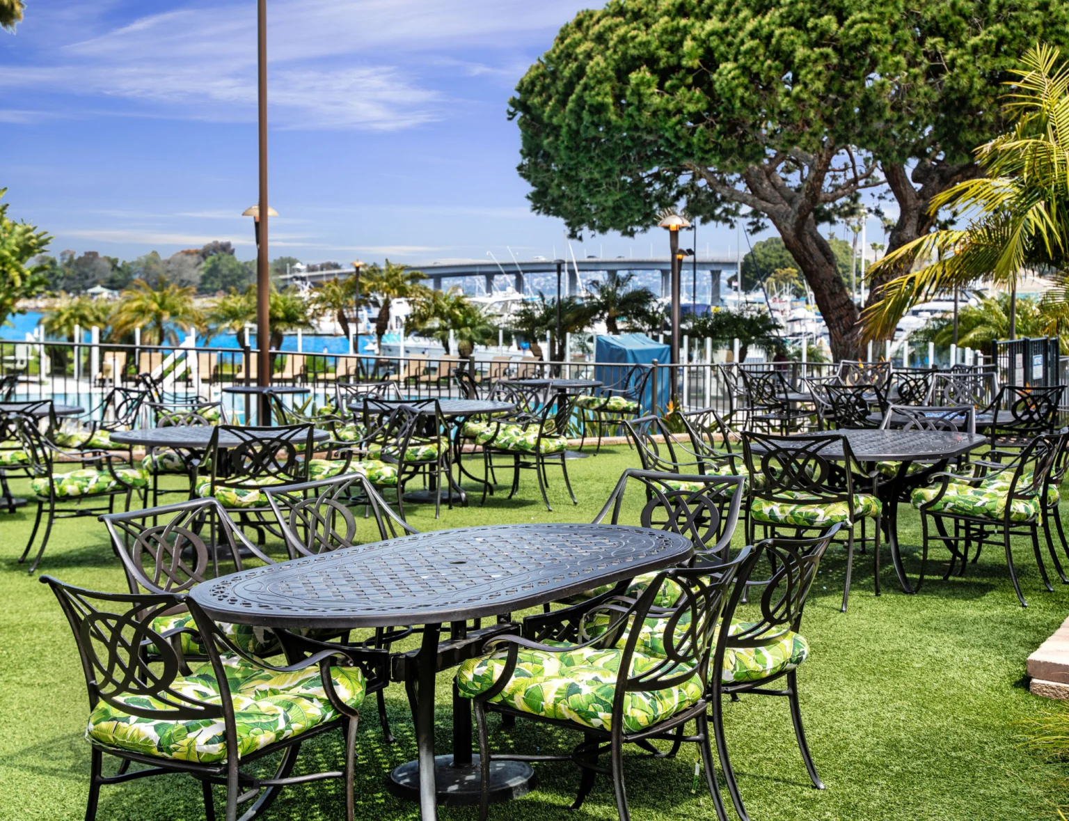 outdoor dining space