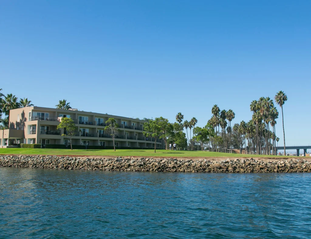 hotel from the water