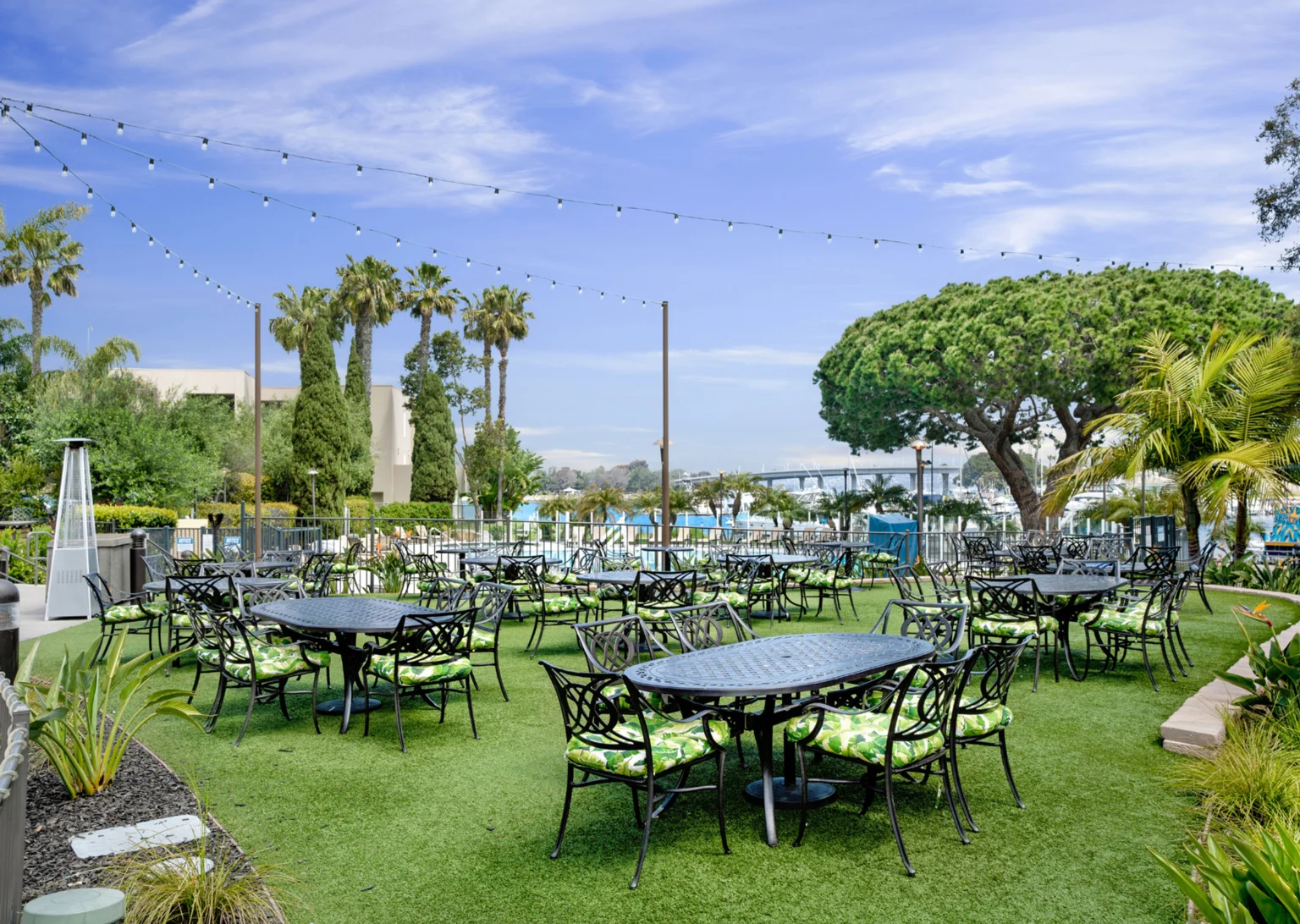 outdoor dining space