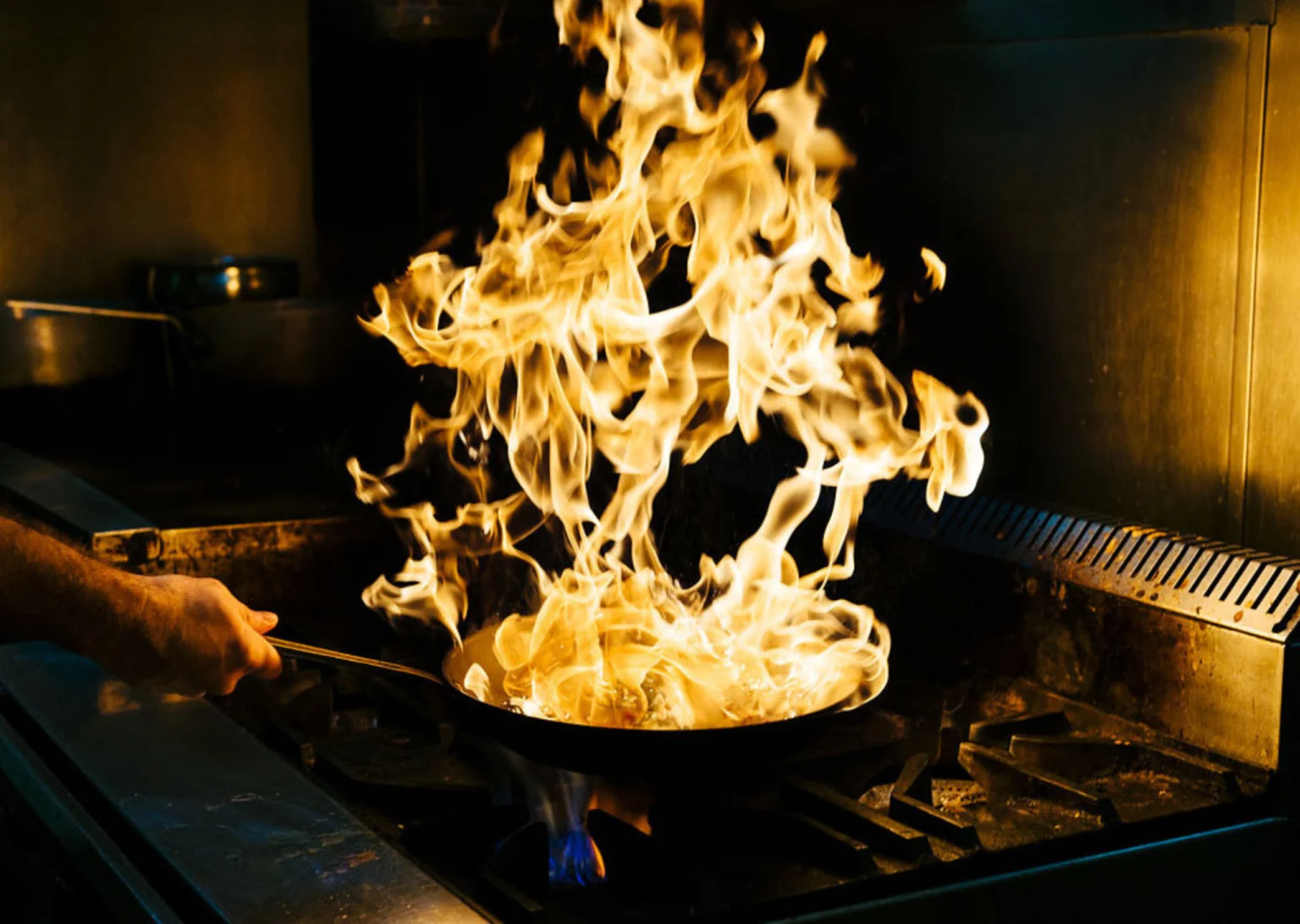 Firefly Closeup of Flames in kitchen