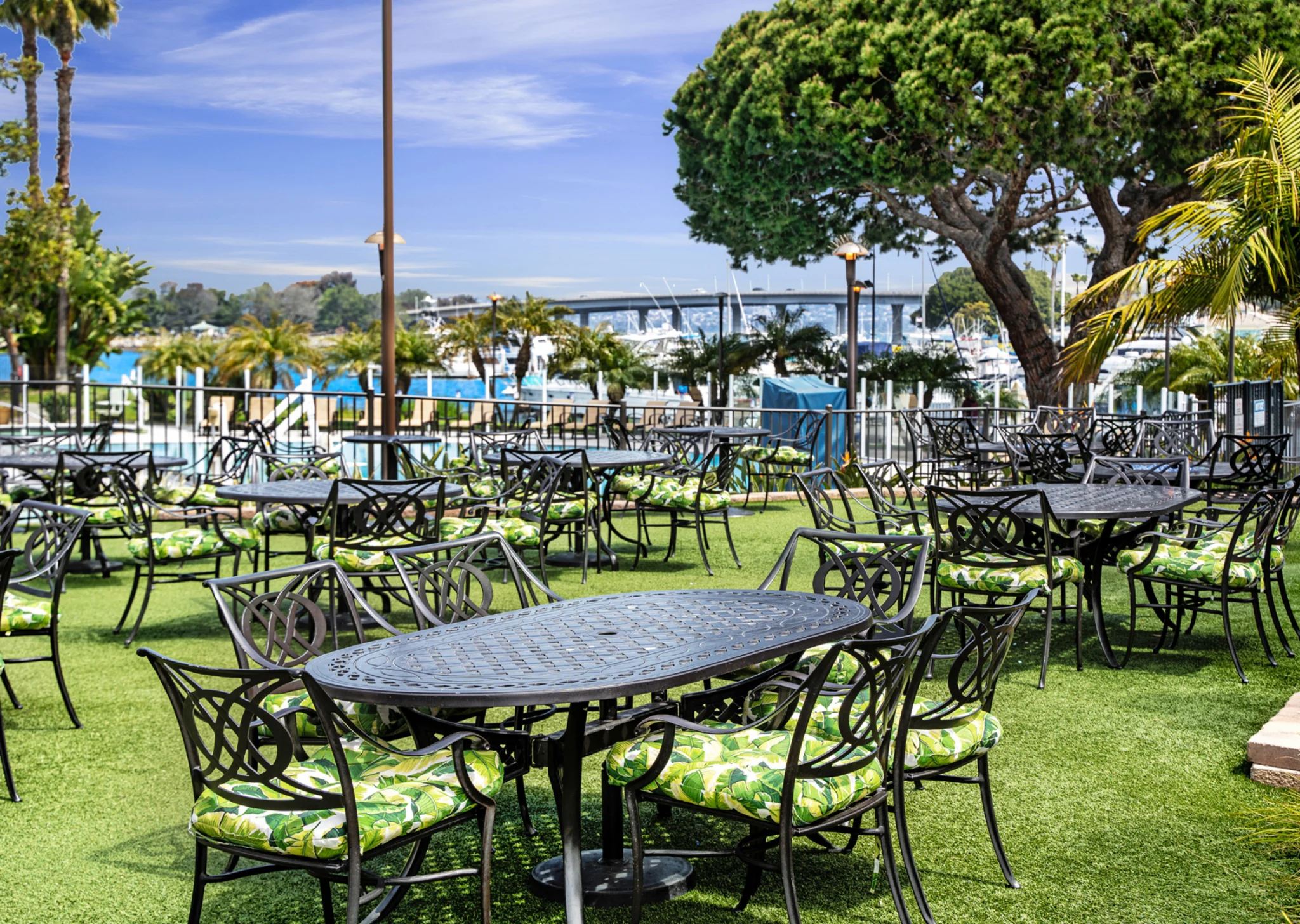 outdoor dining space