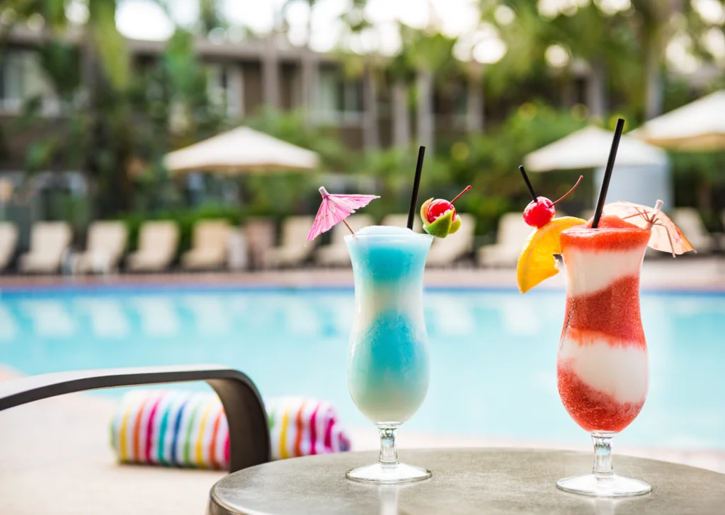 Poolside cocktails