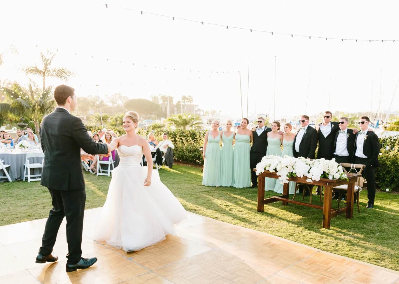 Couple's first dance