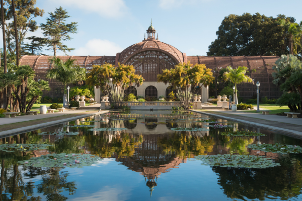 Outdoor shot of Balboa Park Botanical Garden