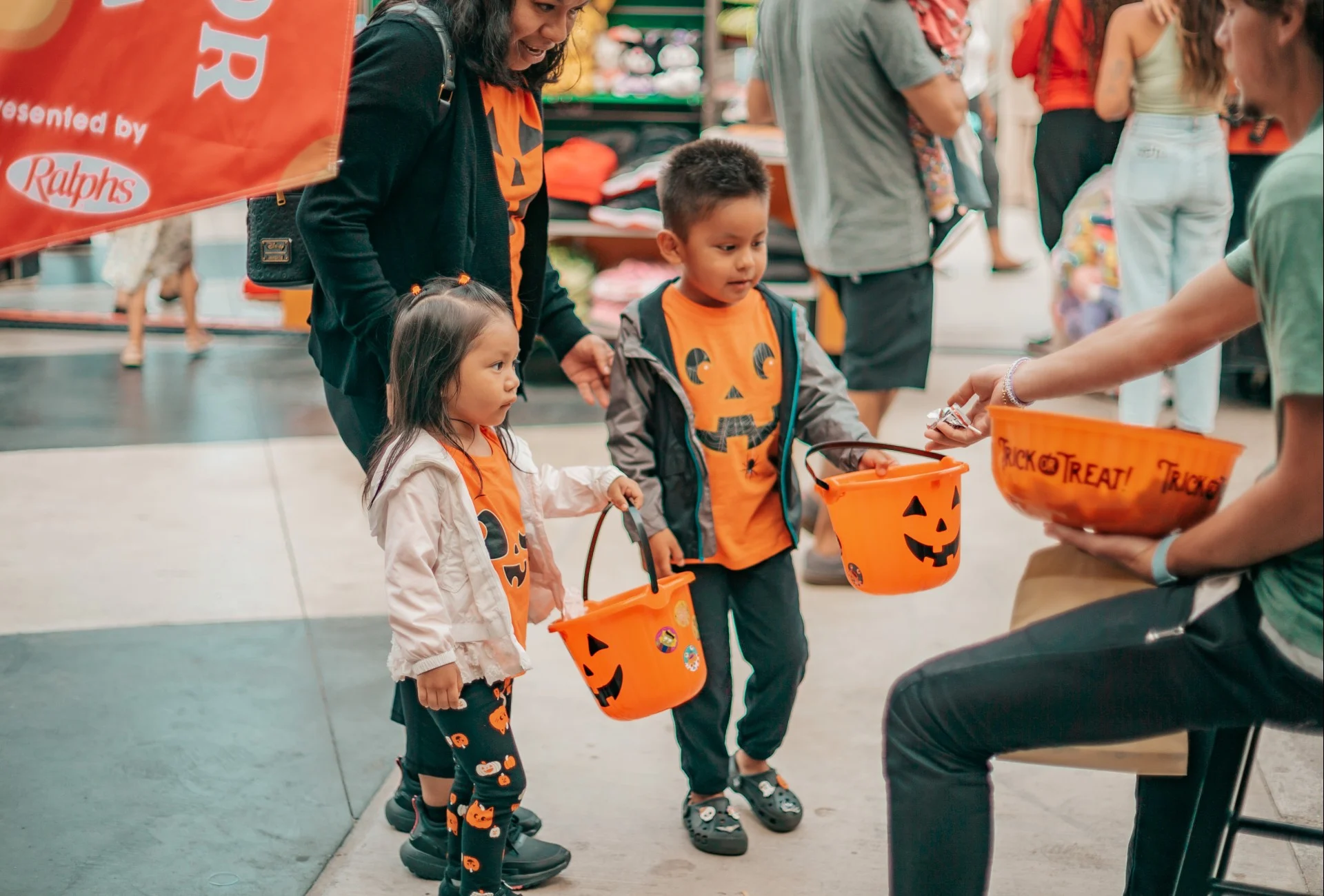 children trick or treating