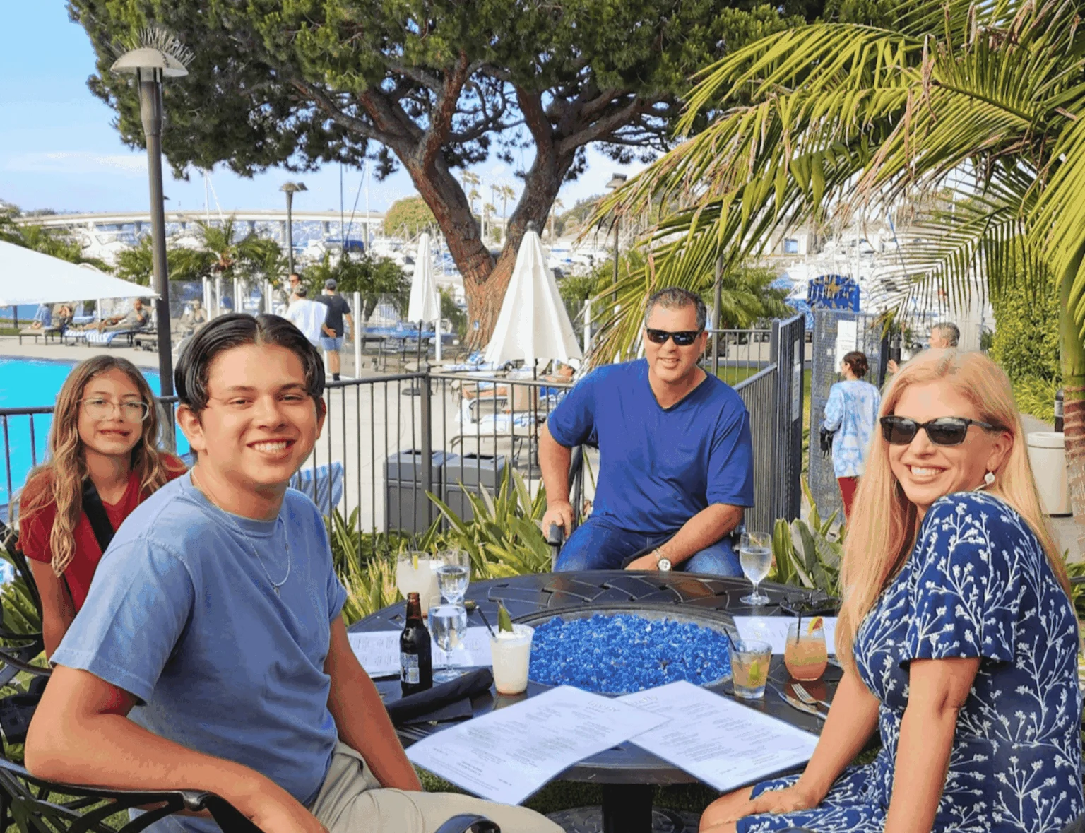 family around table at firefly