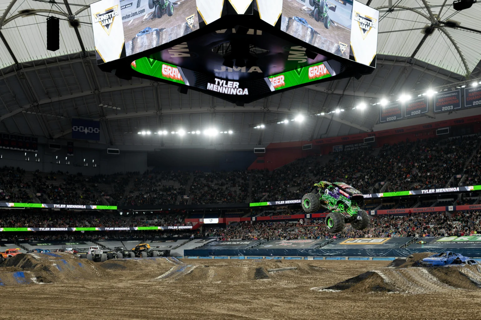 monster truck jumping