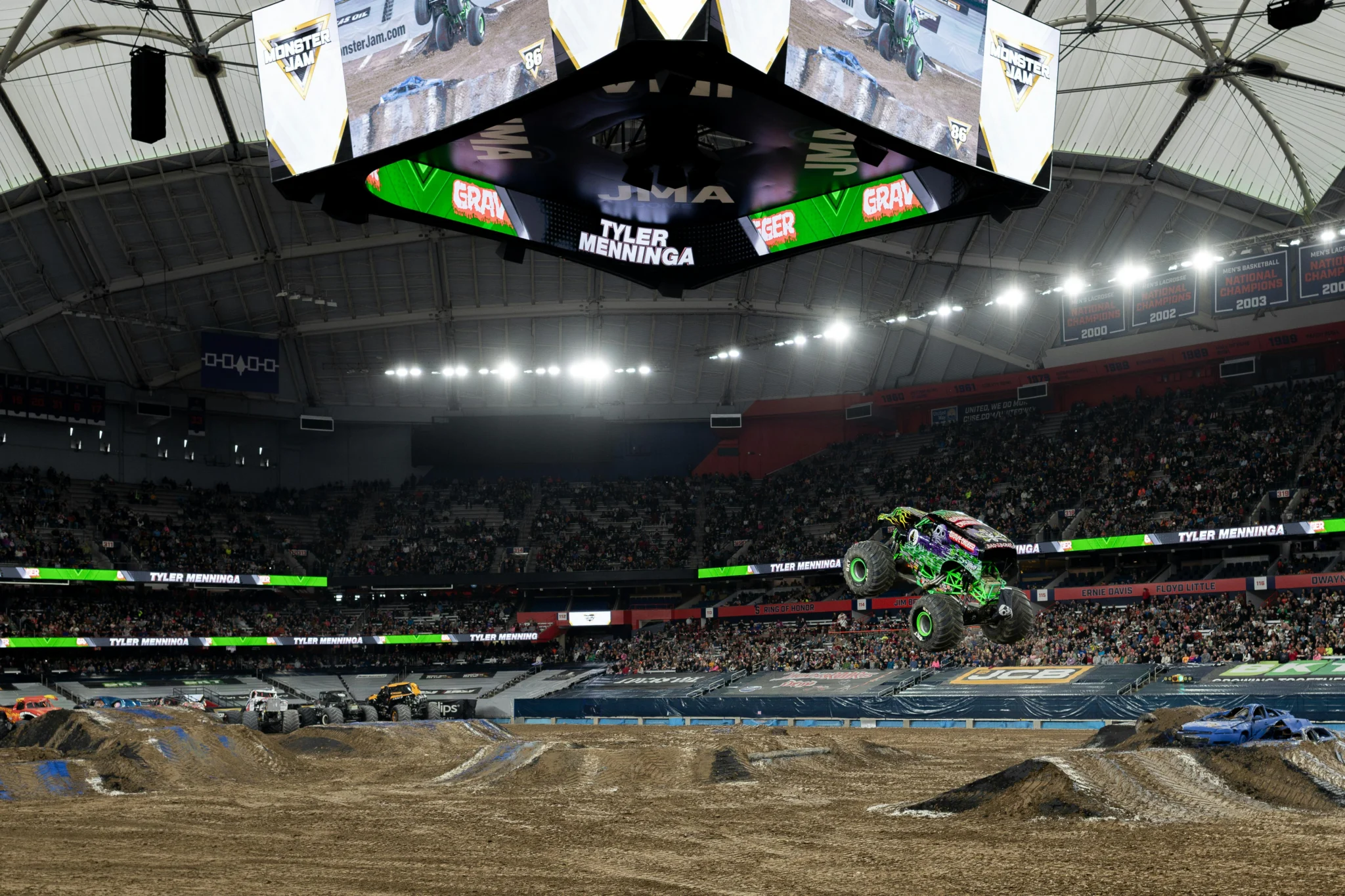 monster truck jumping