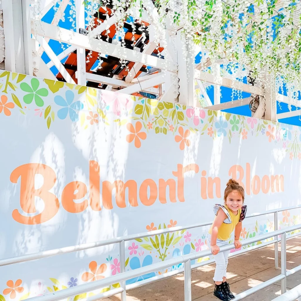 Belmont in Bloom with little girl