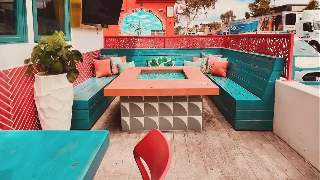 Miss B coconut club outdoor patio
