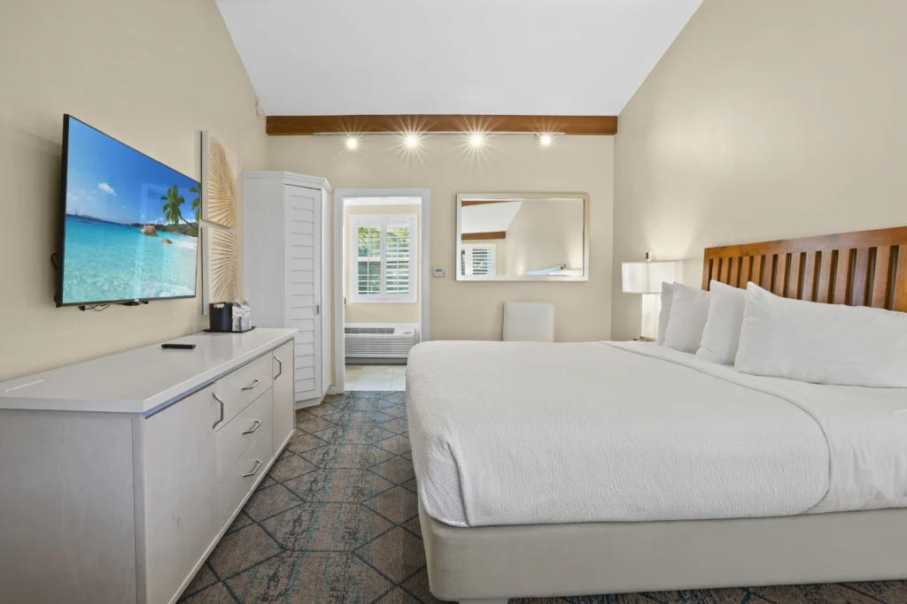 king bed in Standard King at The Dana on Mission Bay San Diego