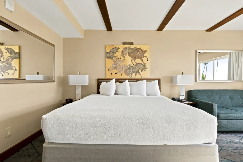 one king bed in King Jr Suite at The Dana on Mission Bay San Diego