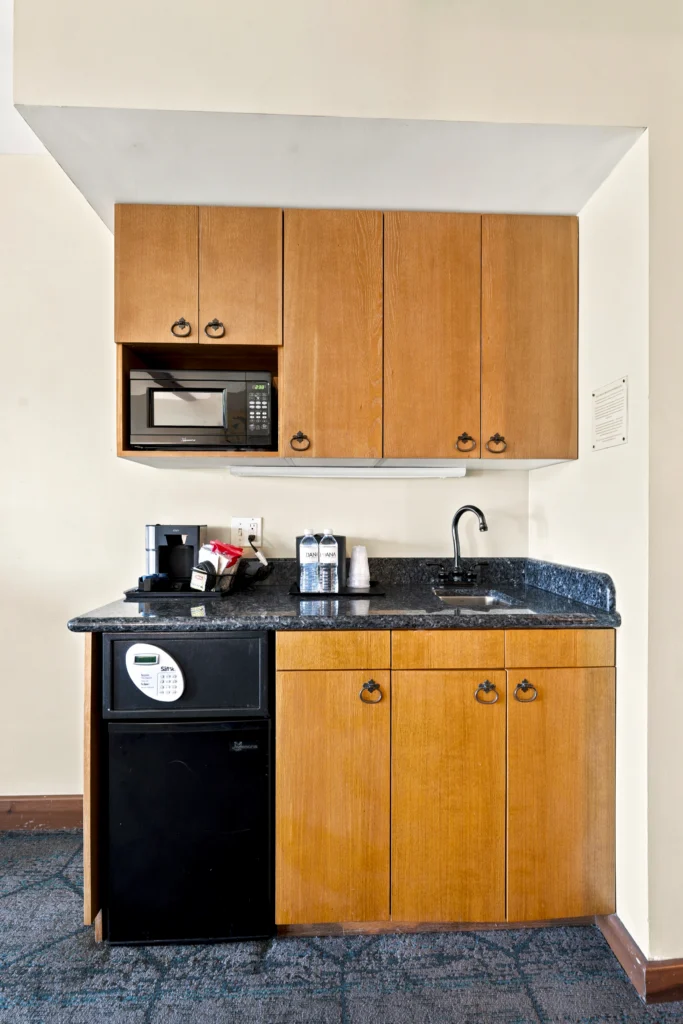Kitchenette wetbar in jr suite at The Dana on Mission Bay San Diego