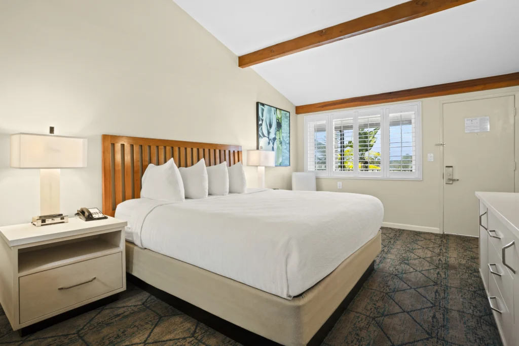King Bed with view in View King room at The Dana on Mission Bay San Diego